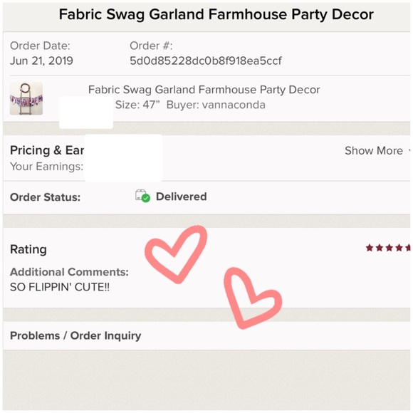 Fabric Garland Swag Lights Farmhouse Nursery Decor - Picture 7 of 8